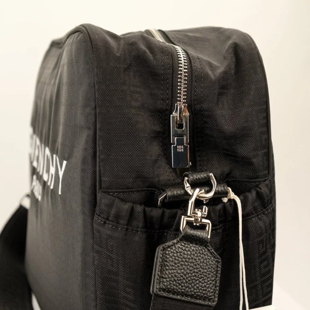 Givenchy 4G Logo Print Travel Baby Diaper Bag w/ Changing Pad, Black